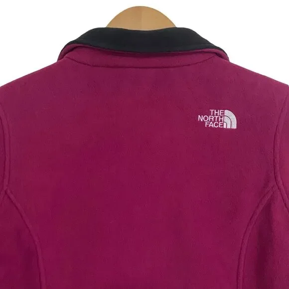 The North Face Womens Size Medium Full Zip Fleece Jacket Pockets Purple - Picture 6 of 9